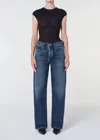 Agolde Arc Jeans In Short Wave In Multi