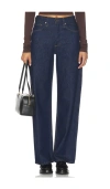 Agolde Ren High-rise Wide-leg Jeans In Blue