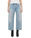 Agolde Arc Mid Rise Crop Wide Jeans In Orten In Blue