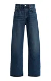 Agolde Arc Rigid Bow-leg Jeans In Blue