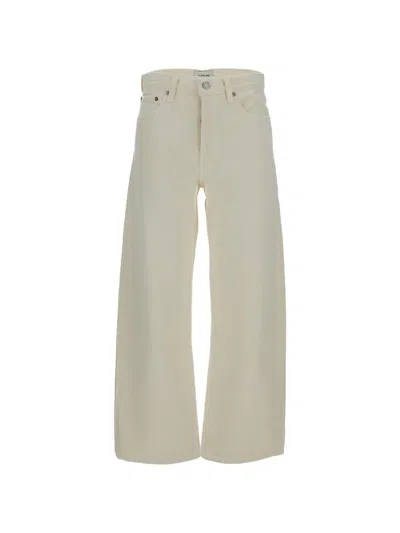 Agolde Arc Wide-leg Jeans In White