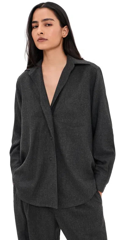 Agolde Aris Shirt Charcoal Heather