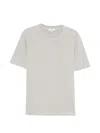 Agolde Asha Mock Neck Tee Reflect In Gray