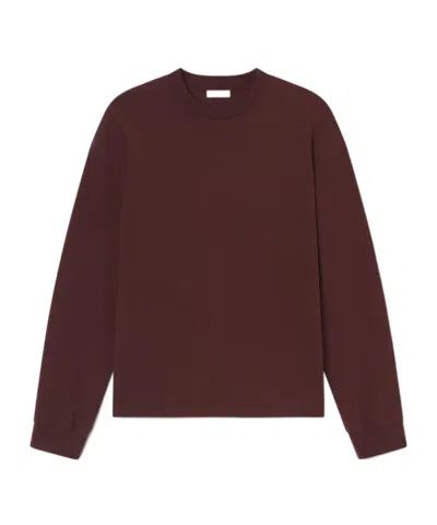 Agolde Asha Long-sleeved T-shirt In Brown