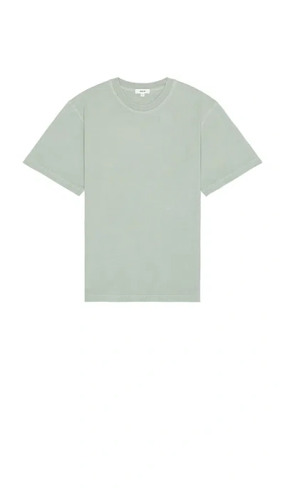 Agolde Asha Mock Neck Tee In Blue