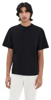 Agolde Asha Mock Neck Tee Black In Black