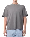 Agolde Asha Oversize Mock Neck T-shirt In Flint Wash