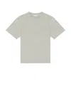 Agolde Asha Mock Neck Tee In Gray