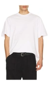 Agolde Asha Mock Neck Tee In White