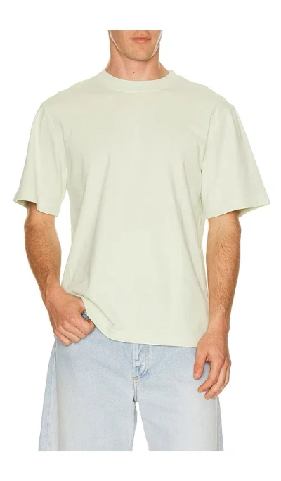 Agolde Asha Mock Neck Tee In Green