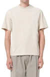 Agolde Asha Oversize Mock Neck T-shirt In Neutral