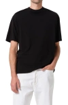 Agolde Men's Asha Mock-neck T-shirt In Black