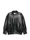 Agolde Aston Bomber Jacket In Black