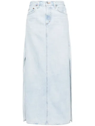 AGOLDE ASTRID DENIM MAXI SKIRT