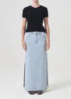 Agolde Astrid Slice Skirt Fragment In Multi