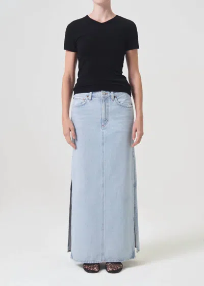 Agolde Astrid Slice Skirt Fragment In Multi