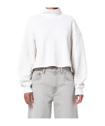 AGOLDE ASYMMETRICAL HEM SWEATSHIRT