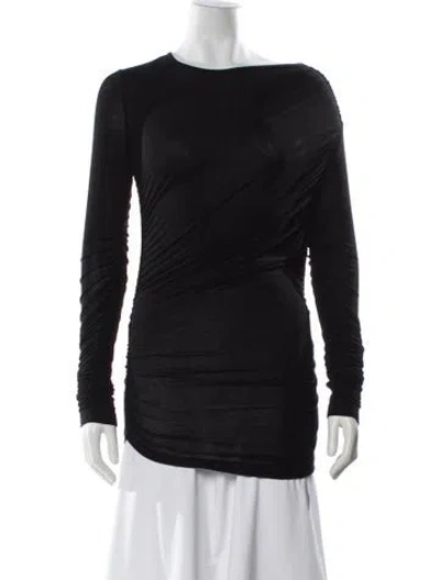 Pre-owned Agolde Asymmetrical Long Sleeve Top In Multi