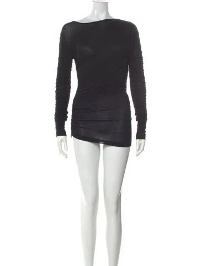 Pre-owned Agolde Asymmetrical Mini Dress In Gray