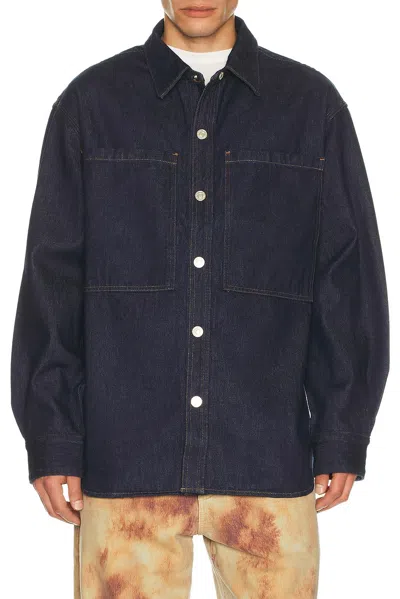 Agolde Atticus Shirt In Blue