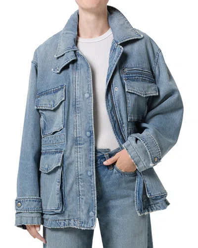 Agolde Aubrey Denim Jacket In Conclusion In Blue