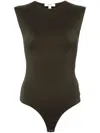 Agolde Aura Sleeveless Bodysuit Potion In Neutrals