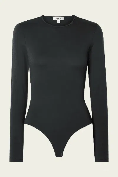Agolde Aura Long-sleeve Bodysuit In Black