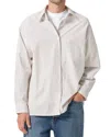 Agolde Aurel Long Sleeve Printed Shirt In Gibbs Stripe