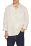 Agolde Aurel Striped Cotton-poplin Shirt