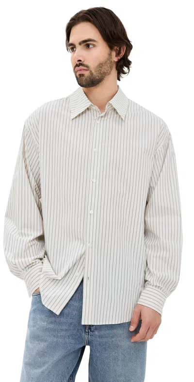 AGOLDE AUREL STRIPED SHIRT GIBBS STRIPE