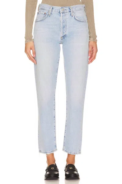 Agolde Austin Mid Rise Tapered Slim In Multi