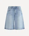 Agolde Light Blue Baggy V-short Bermuda Shorts