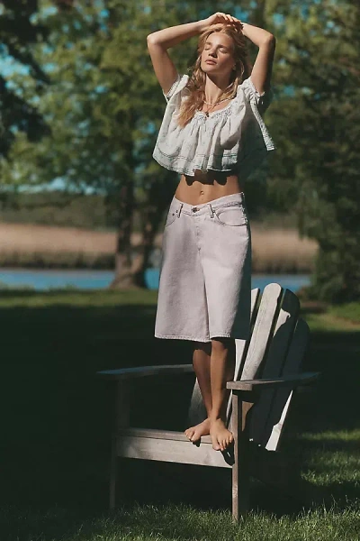 Agolde Baggy V-waist Denim Shorts