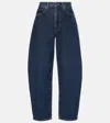 Agolde High Waist Denim Trousers In Blau