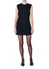 Agolde Barton Mini Dress In Ink In Black