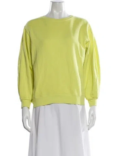Pre-owned Agolde Bateau Neckline Sweater In Yellow
