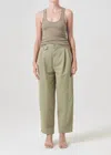 Agolde Becker Baggy Fit Chino Pants In Dill