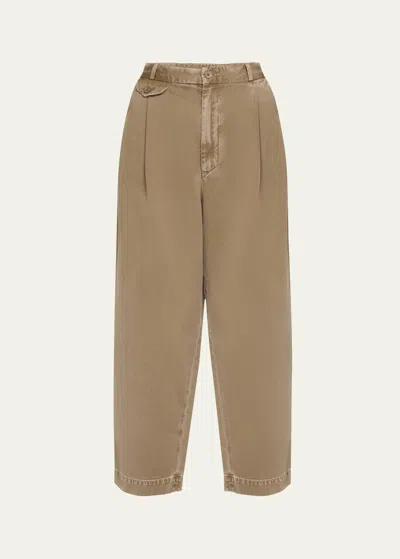 Agolde Becker Chino Pants In Green