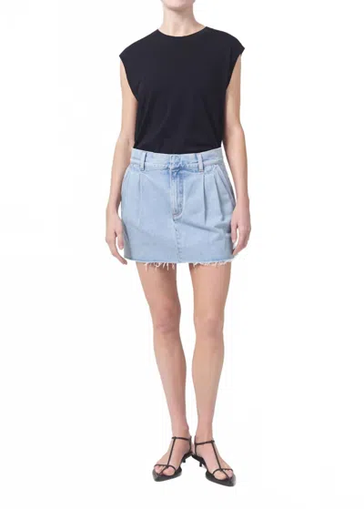 AGOLDE BECKER MINI SKIRT IN ROTATE