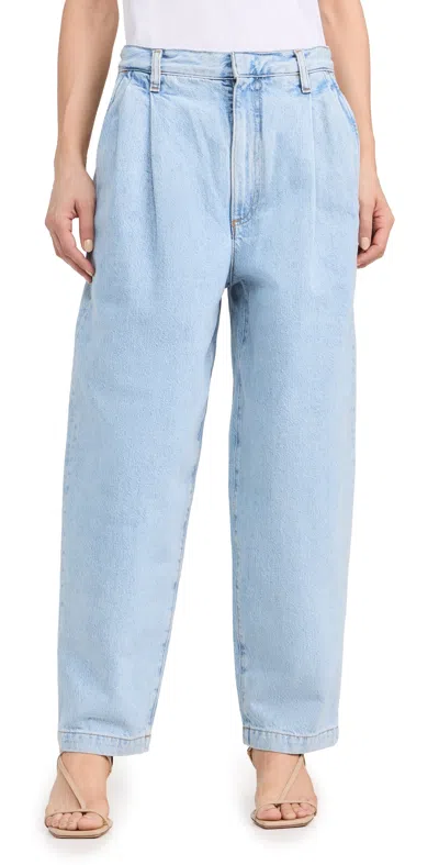 Agolde Becker Barrel-leg Regular-fit High-rise Denim Jeans In Rotate (cln Ind Lt Vint)