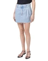 AGOLDE BECKER RAW HEM DENIM SKIRT