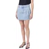 Agolde Becker A-line Denim Mini Skirt In Rotate