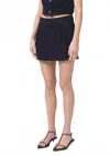 Agolde Becker Skirt Crushed In Black