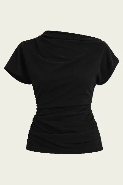 Agolde Beckly Tee In Black