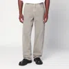 Agolde Washed Straight Jeans In Metallic