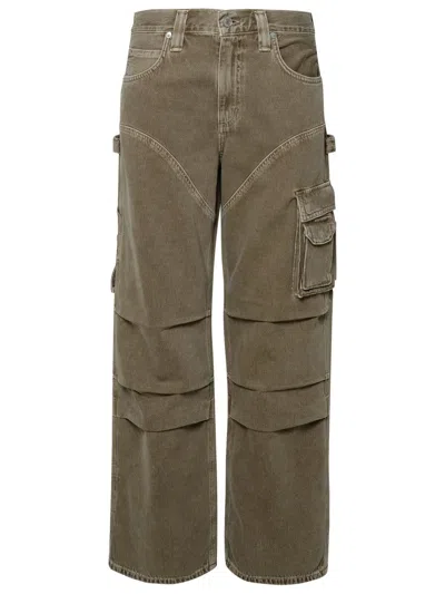 Agolde Beige Organic Cotton Trousers