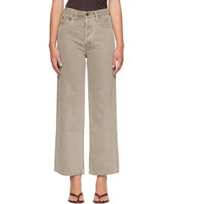 Agolde Beige Ren Trousers In Neutral