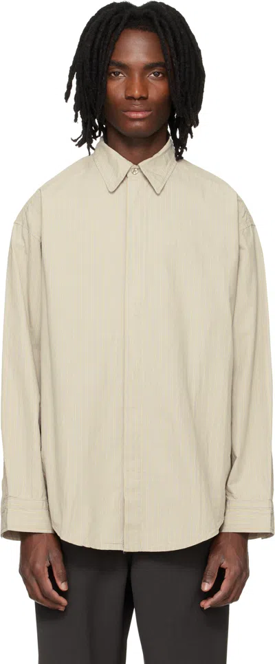 Agolde Beige Roy Shirt In Neutral