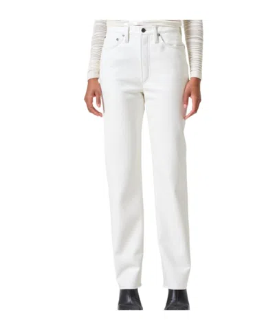 Agolde 90s Crop Mid Rise Loose Straight Jean In Element In White