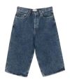 Agolde Belt-loop Denim Shorts In Blue